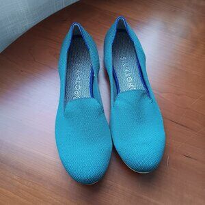 Rothy's The Lounge Loafer Sea Green & Yellow Sole